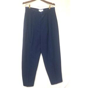 Vintage navy high‎ waist wide leg Dress Pants Focus 2000 Womens Stretch Size 16
